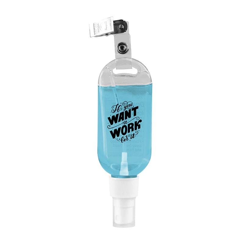 Spray Hand Sanitizer with Metal Clip