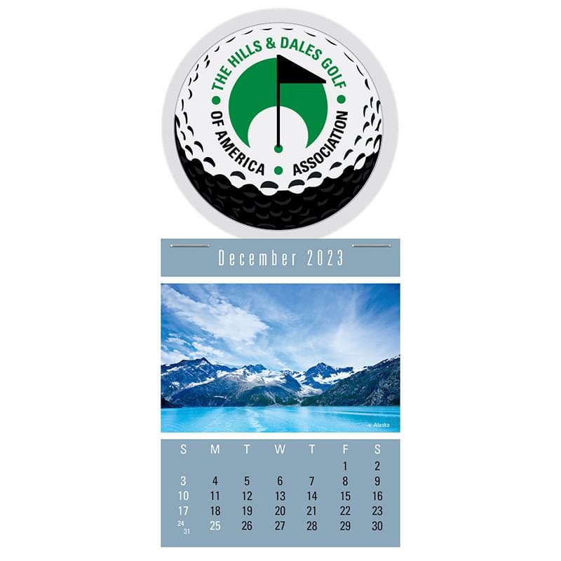Super-Size Header Scenic Calendar (13-Month)