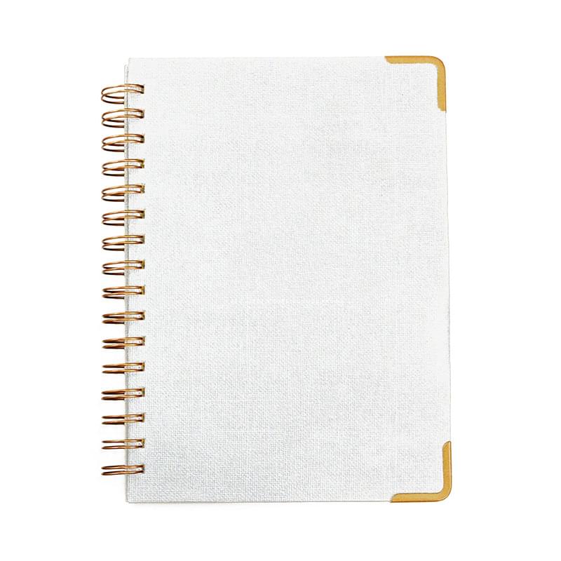 Woven Paper Hardback With Metal Accents Notebook